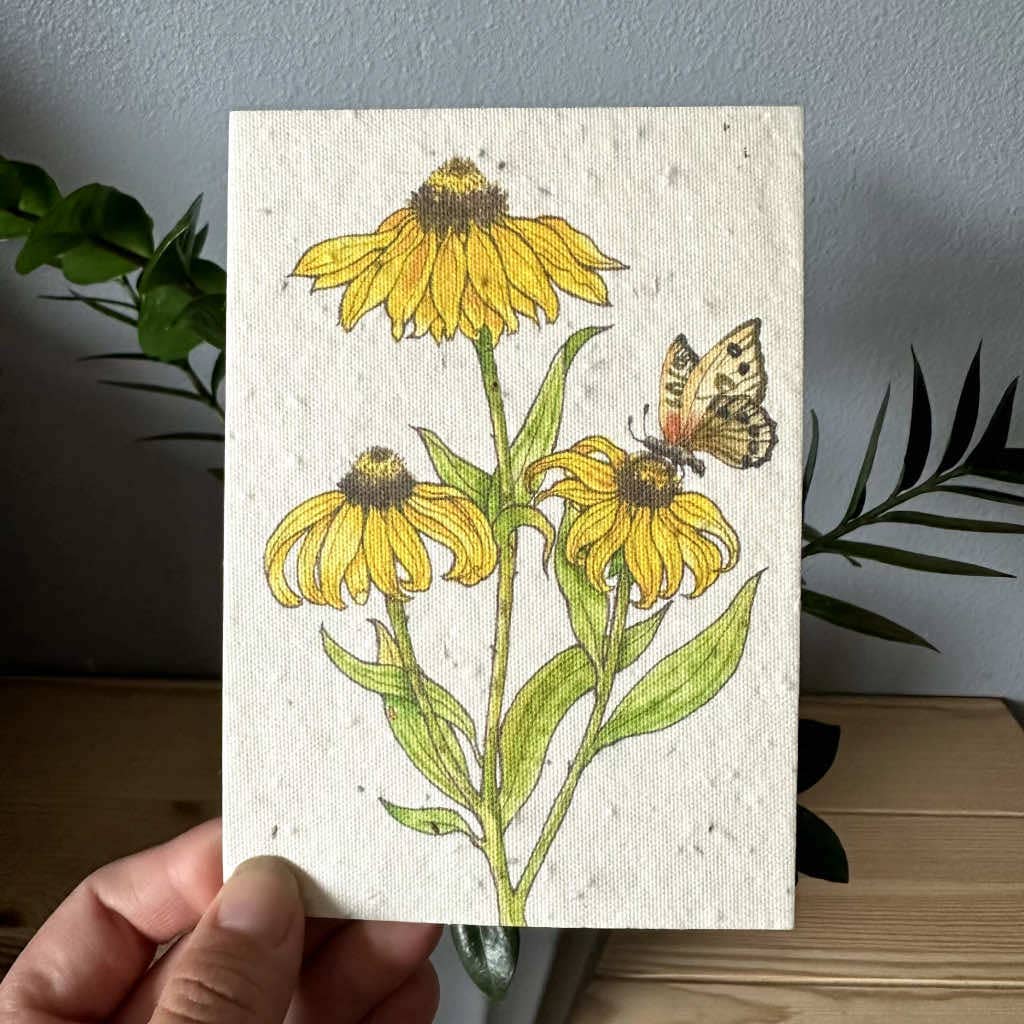 Black-Eyed Susan Plantable Wildflower Seed Greeting Card